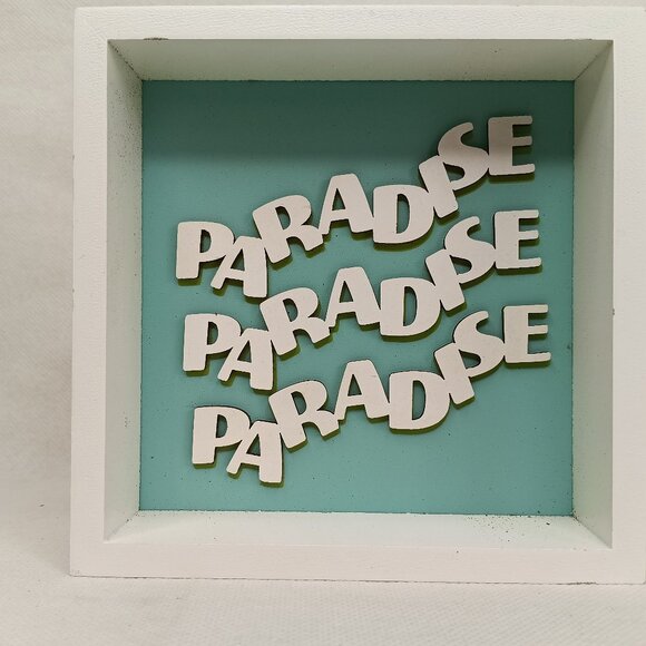 TARGET WOOD HOME SHADOW BOXES! - PARADISE-NEW - Picture 1 of 9